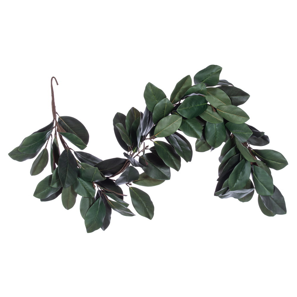 FT260172 6 ft. Magnolia Leaf Garland - Green