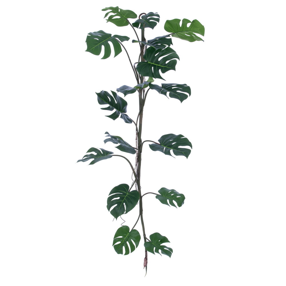 TB260948UV 48 in. Artificial Green Philodendron Garland with UV Resistant Decorative Greenery for Indoor & Outdoor Decor