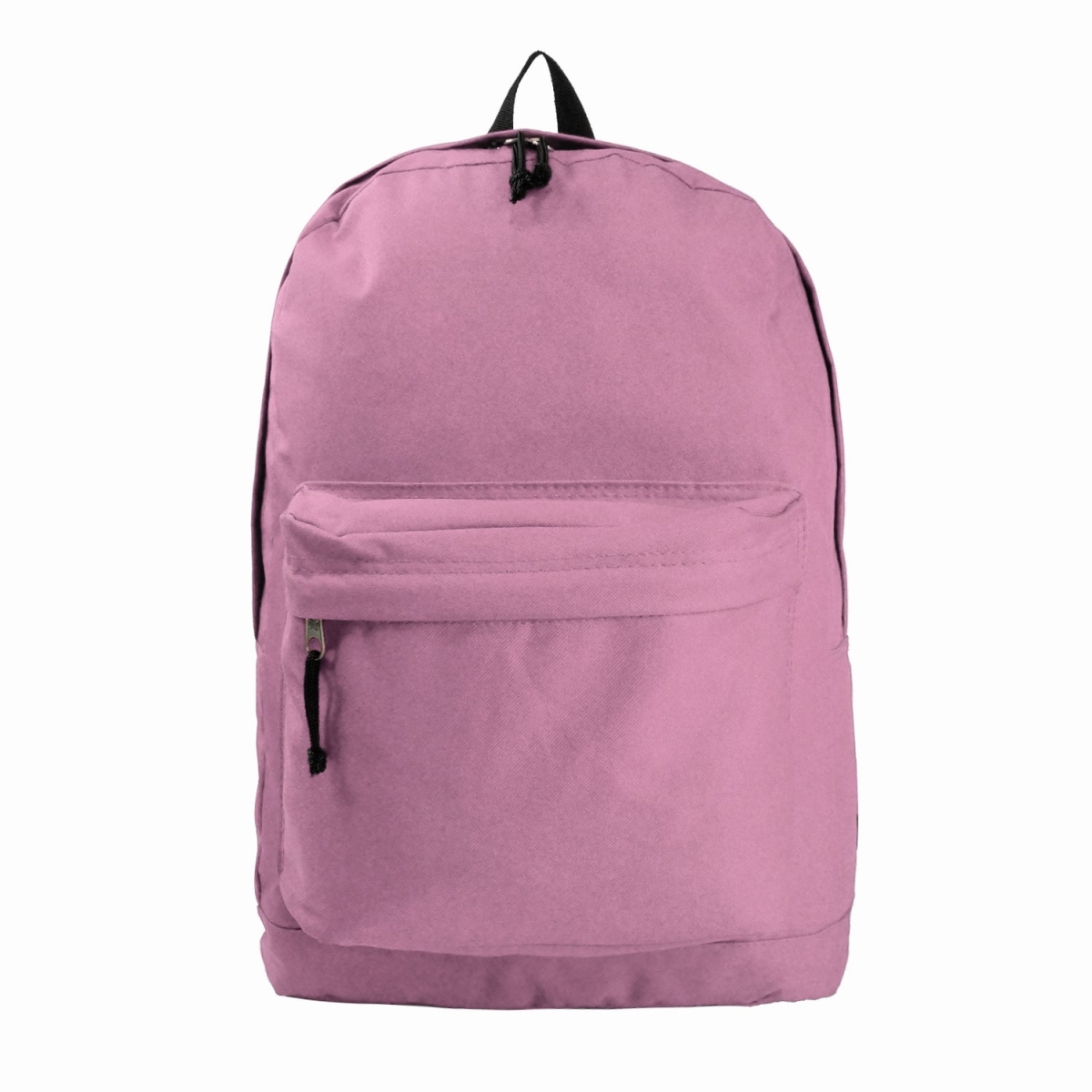 LM198-Br pink Classic 16 in. Unisex School Backpack for Simple Everyday Daypack, Bright Pink