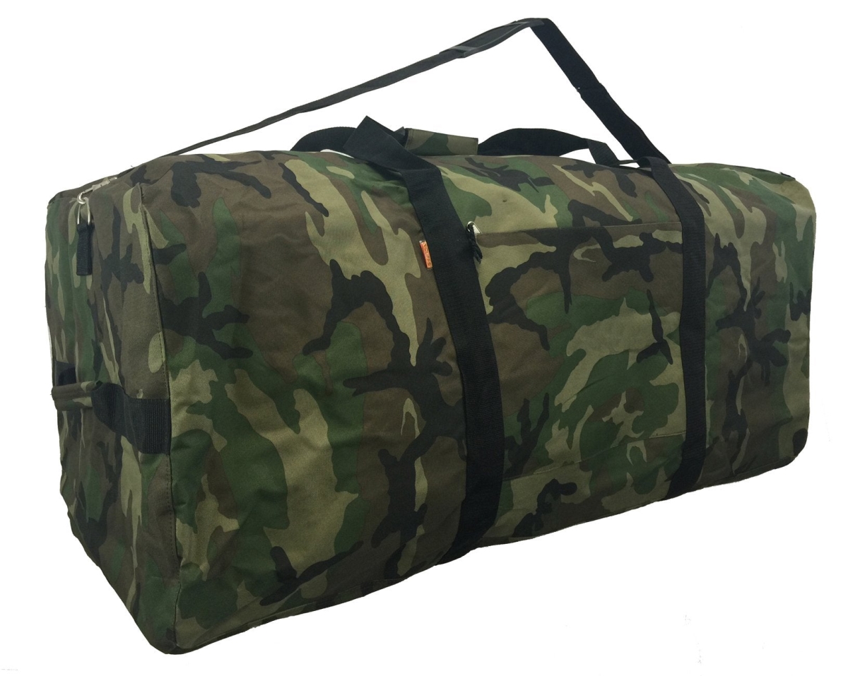 LM216-camo 30 x 15 x 15 in. 600D Polyester Square Cargo Duffel Bag, Camo