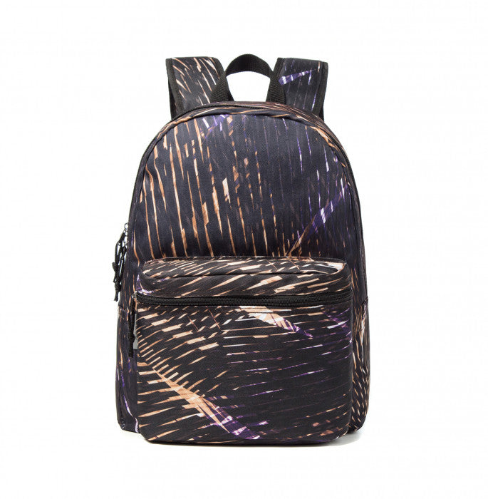 LM223-meteor 18 in. Printed Pattern School Bookbag, Travel Daypack for laptops & Tablets, Black - Meteor