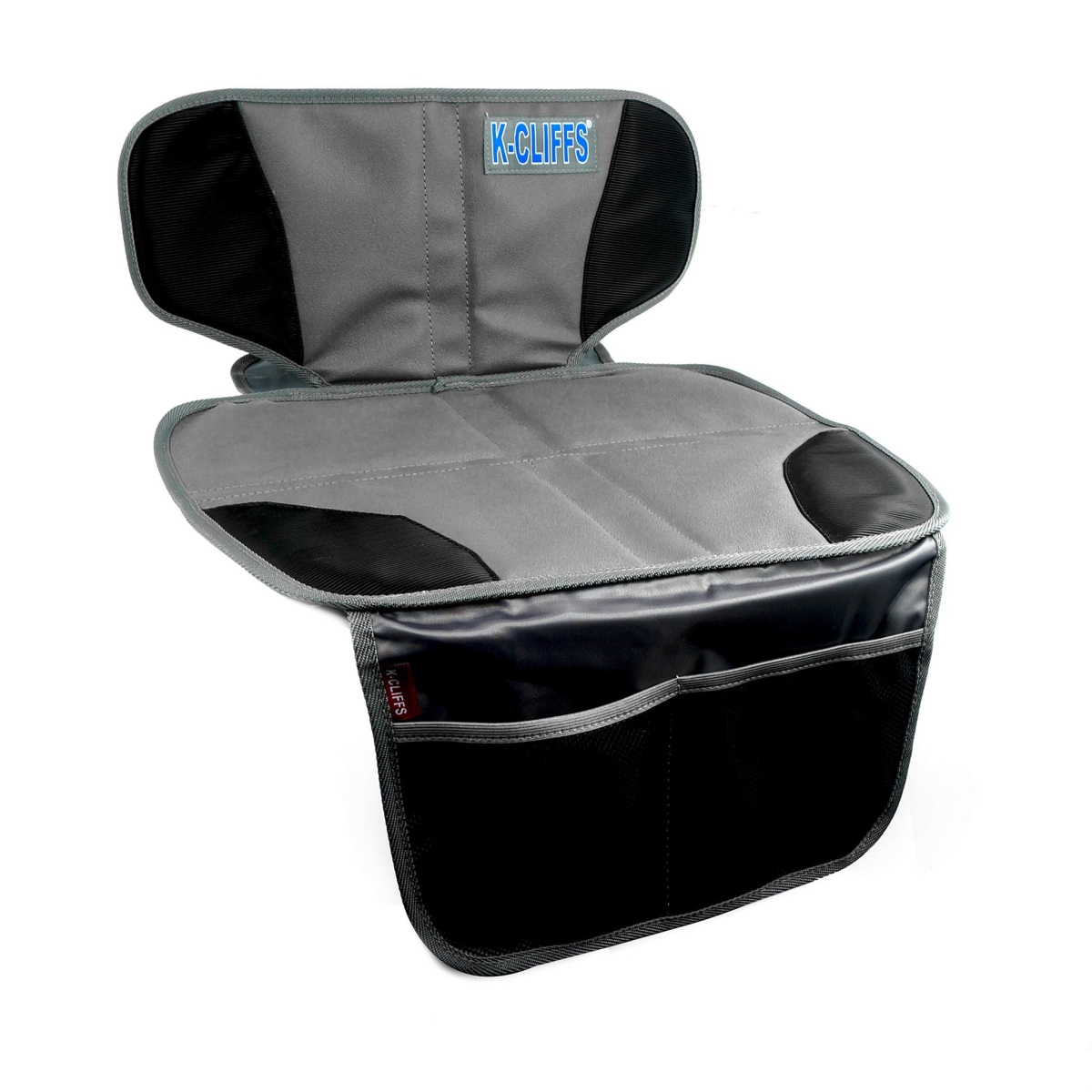 RT121-black Heavy Duty Car Seat Protector, Gray & Black