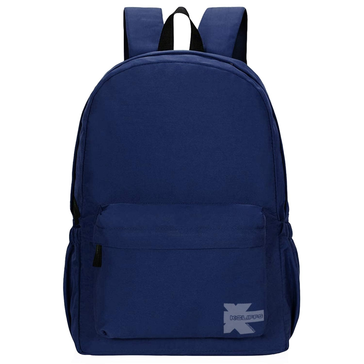 RT129-navy Basic 18 in. School Backpack Simple Student School Bag Lightweight Durable Daypack, Navy