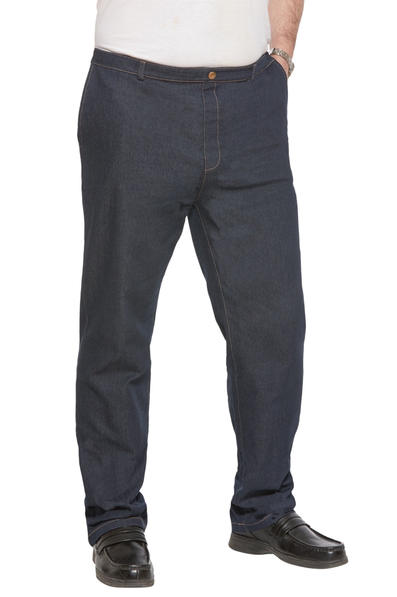 121126101864 Willy Denim Pants for Men  Adaptive Clothing  Blue - Extra Large