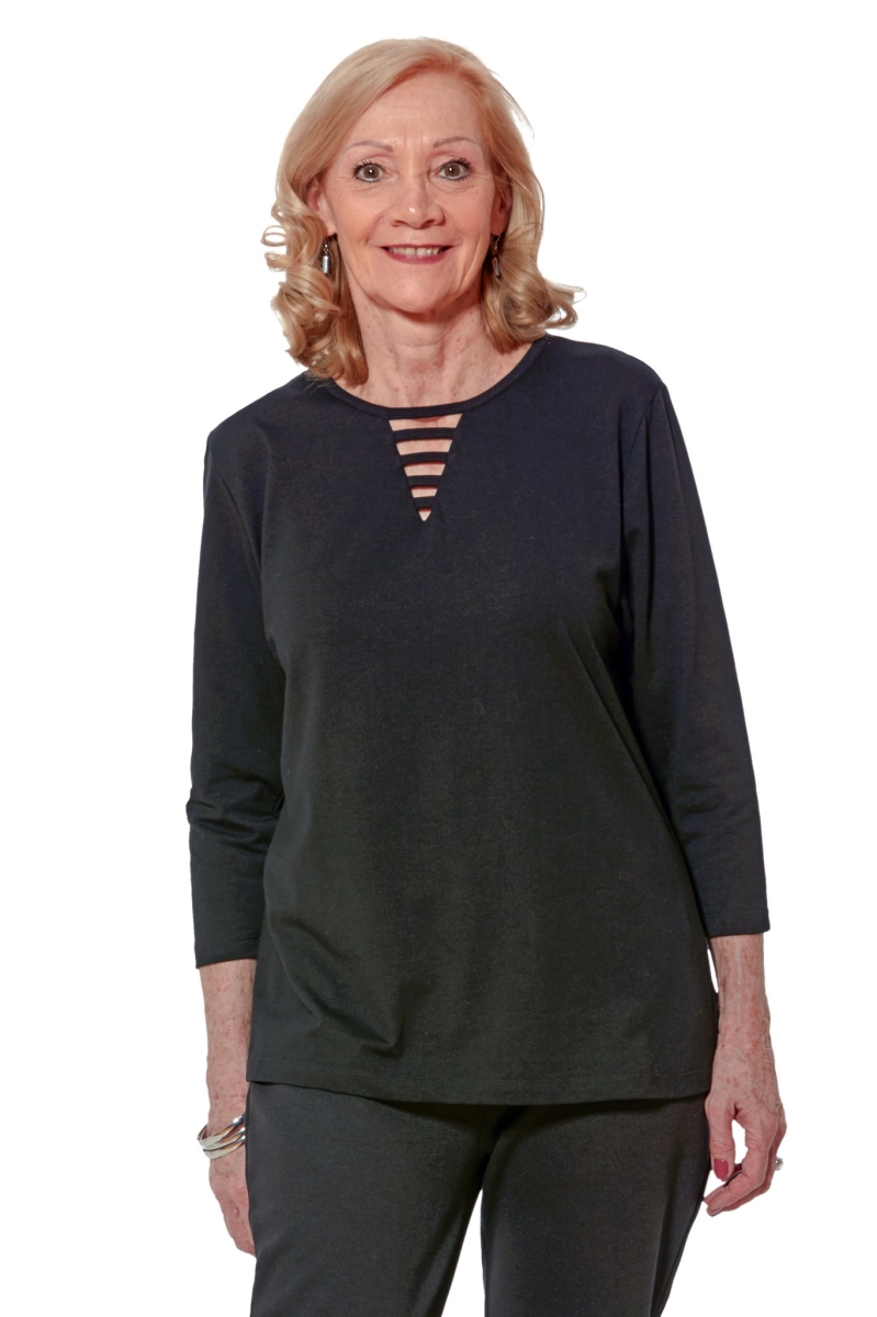 214311801902 Touki Knit Top for Women - Black - Medium