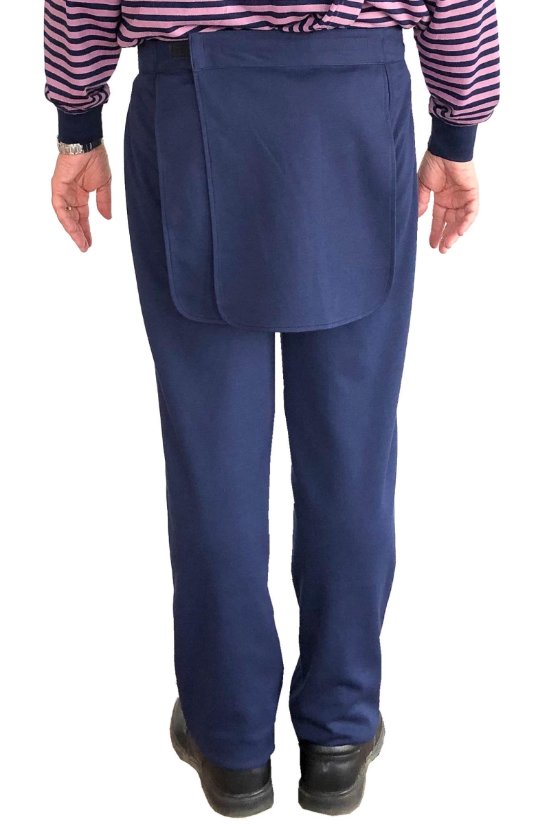 Back-Panel Adaptive Pants for Mens - Jack, Navy - Medium