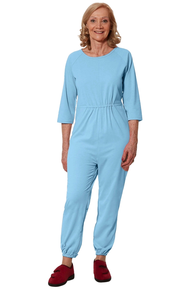 Anti-Strip Jumpsuit for Women - Carrie Blue - Extra Small