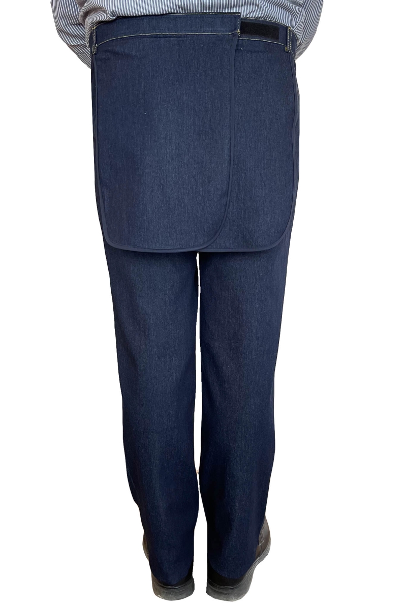 Back-Panel Adaptive Pants for Mens - Liam, Blue - Medium