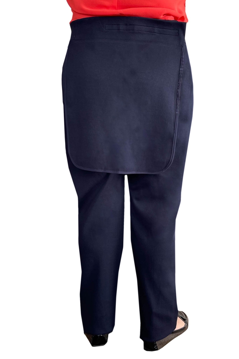 Back-Panel Adaptive Pants for Women - Tricotti, Navy - Small