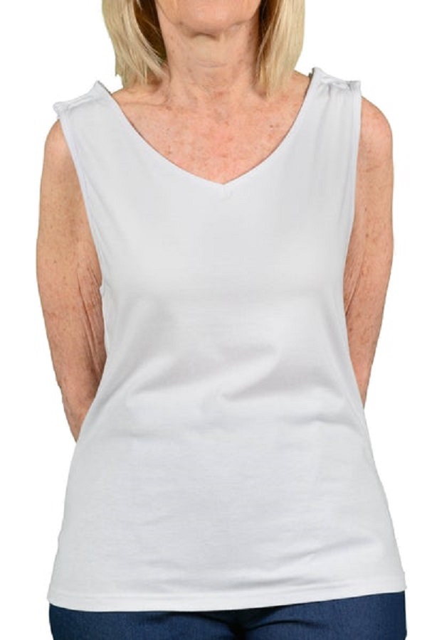 Women Adaptive Camisole - Cami, White - Extra Large