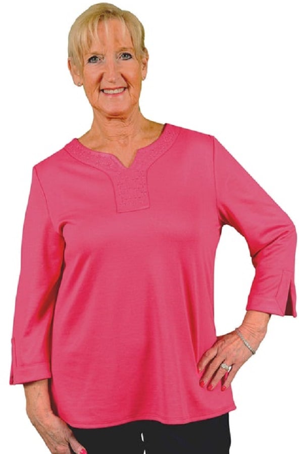 Women Adaptive Top - Torie Pink - Extra Large