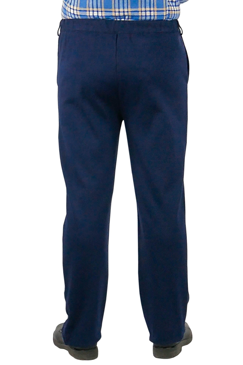 1-605-188-3 Men Side-Opening Adaptive Pants - Stan, Navy - Medium