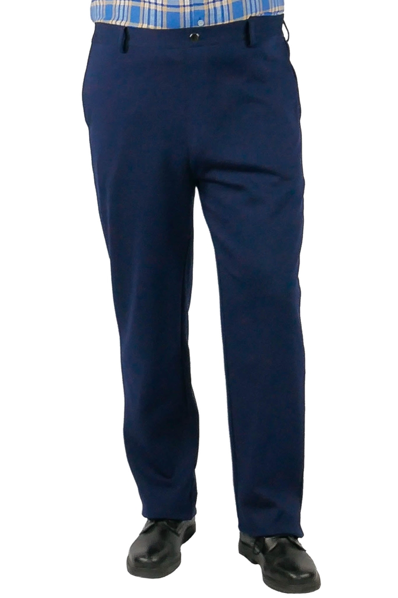 1-605-188-7 Men Side-Opening Adaptive Pants - Stan, Navy - 3XL