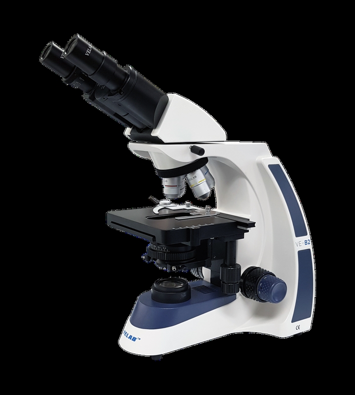 VE-B2 PLUS PLAN Binocular Microscope with LED Illumination & Quadruple Nose Piece - Plan-Achromatic Optics & Infinity Correction