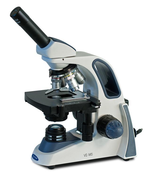 VE-M5 Biological Monocular Microscope with Quadruple Nose Piece - Intermediate