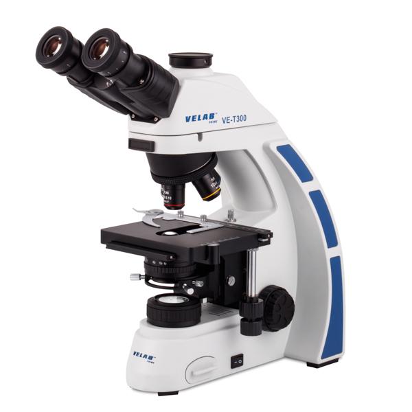 VE-T300 Biological Trinocular Microscope with Plan Achromatic Objectives - Double Plate with X-Y Coaxial Movement