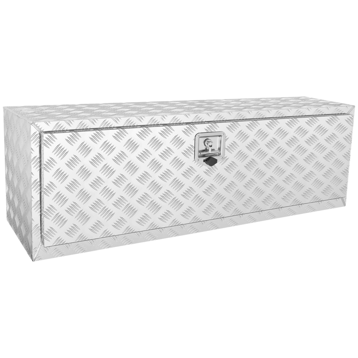 CDK481718INCHFIYXV0 48 x 17 x 18 in. Underbody Truck Tool Box Aluminum Pickup Storage Box with Keys T-Handle Latch for Truck Trailer