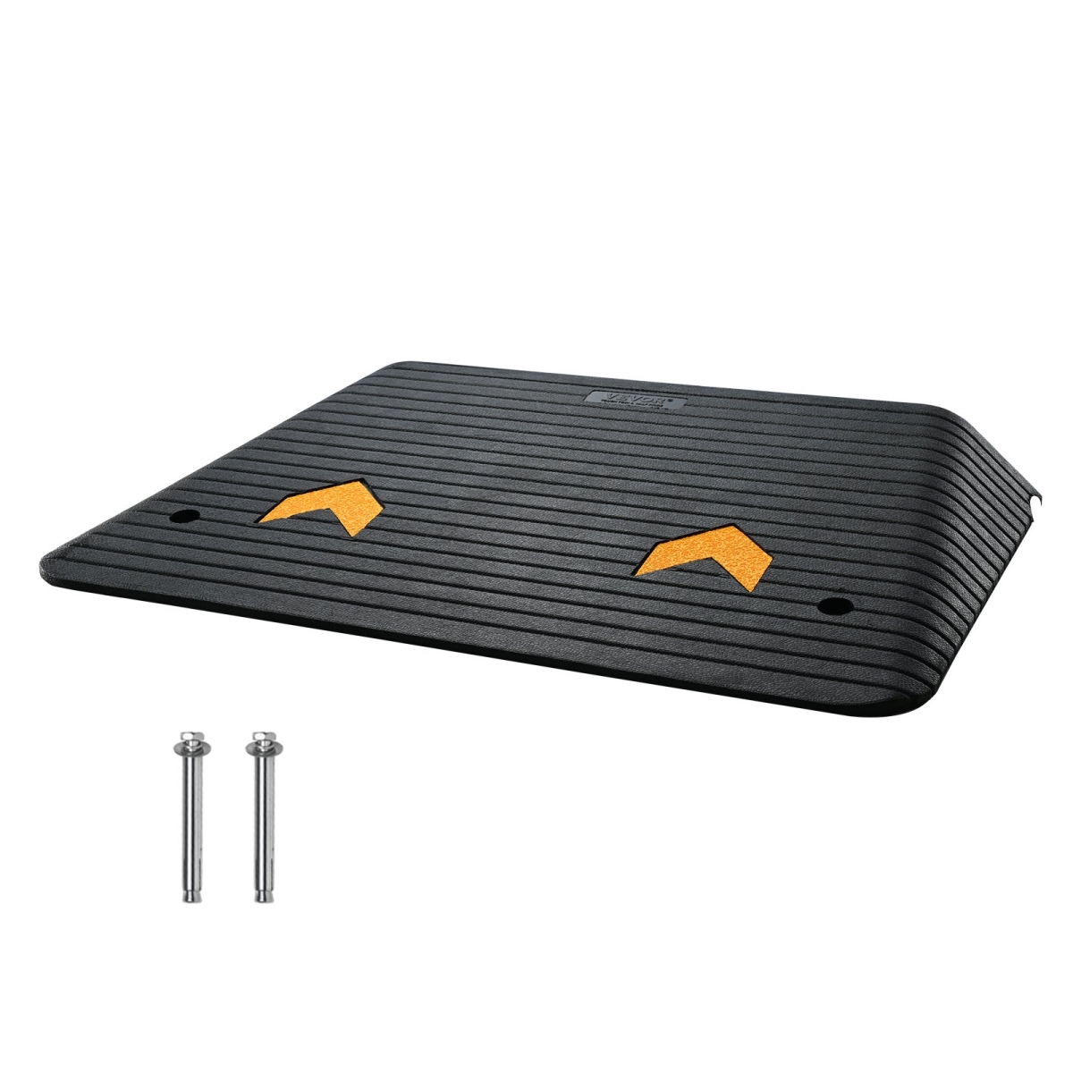 4 in. Rubber Curb Ramp Door Ramp Rise 15 Tons Load Threshold Ramp