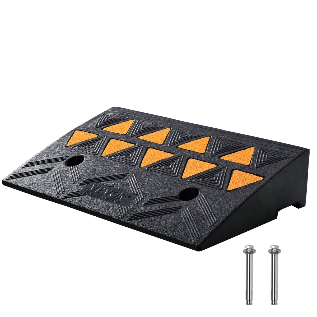 Picture of Vevor SJDLYPDGB1197IMYQV0 4.25 in. Rubber Curb Ramp Rise Height Sidewalk Curb Ramp - Driveway Ramp for Forklifts&#44; Trucks&#44; Buses&#44; Cars&#44; Wheelchairs & Bikes