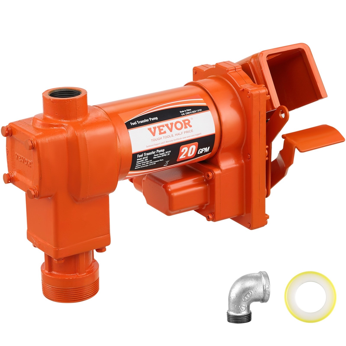 F12V14HP20GPMC2TLV9 12V DC 20 GPM 0.25 HP Fuel Transfer Pump