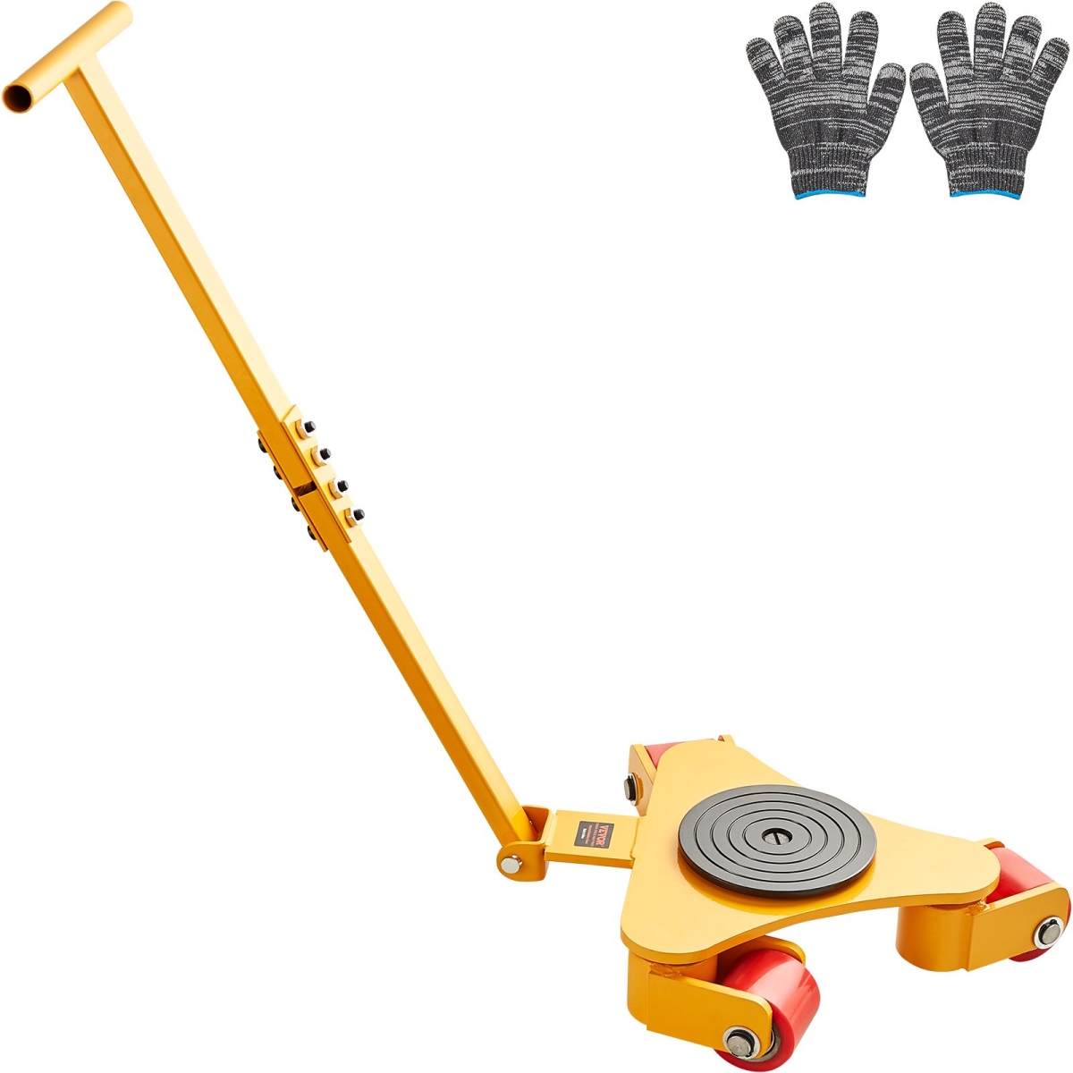 Machinery Skate Dolly - 3T Industrial Machinery Mover with Handle, Carbon Steel Machinery Moving Skate with 360 deg Swivel PU Wheels - 6614 lbs -  Vevor, GYXTKHSG13TPUGO00V0