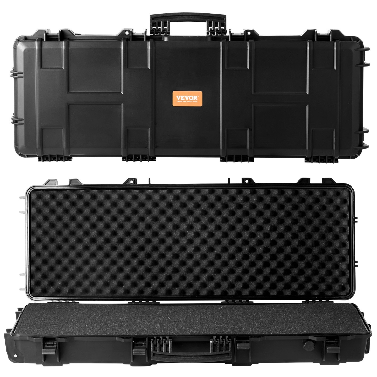 Picture of Vevor YZBQH42INS00XOQXYV0 42 in. Tactical Range Case&#44; Outdoor Tactical Hard Case with 3 Layers Fully-Protective Foams Lockable Hard Tactical Range Case