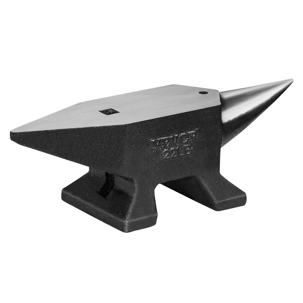 Picture of Vevor ZT22LBITALIANJYDMV0 Single Horn Anvil&#44; Cast Steel Anvil&#44; High Hardness Rugged Round Horn Anvil Blacksmith&#44; Large Countertop & Stable Base with Round & Square Hole&#44; Metalsmith Tool - 22 lbs