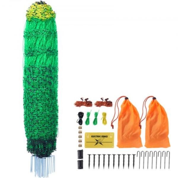 Picture of Vevor DXJCWLW50IN108X25V9 50 in. x 164 ft. Electric Fence Netting PE Net Fencing with Posts & Double-Spiked Stakes