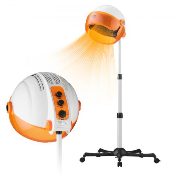 Professional Hooded Dryer 1875W Bonnet Hair Dryer with 3 Temp & Wind Speed