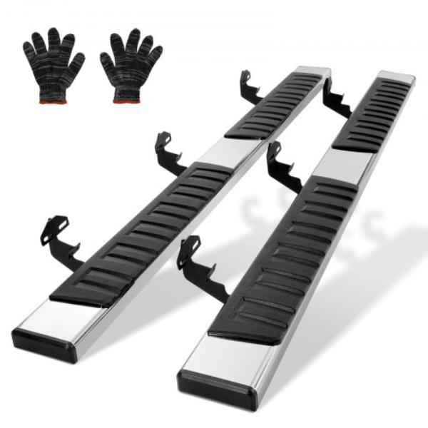 KCTJBZDS2015LCNPKV0 500 lbs Running Boards 6 in. Step Bars for 2015-2023 Ford F150-Crew Cab - 2 Piece