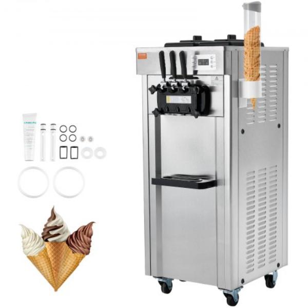Picture of Vevor ZLSRBQLJSKWCTQWMZV1 2200W Commercial Soft Ice Cream Machine&#44; Sliver