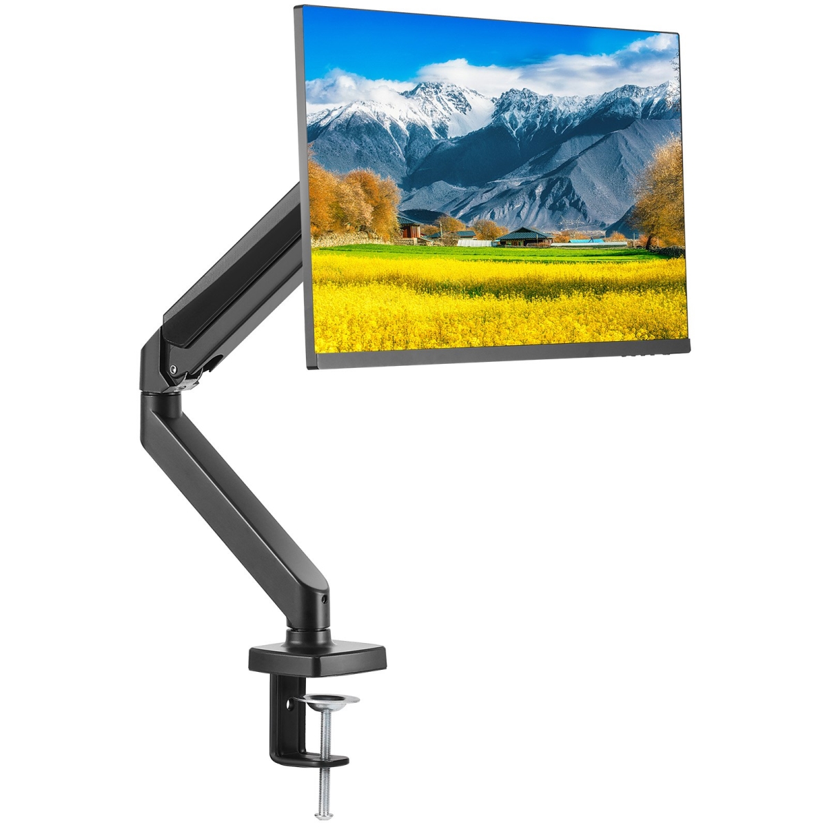 Picture of Vevor XSQBJDMBQDHBUC1YIV0 Single Monitor Mount for 13 to 32 in. Screens Gas Spring Monitor Arm Desk Mount Holds up to 20 lbs