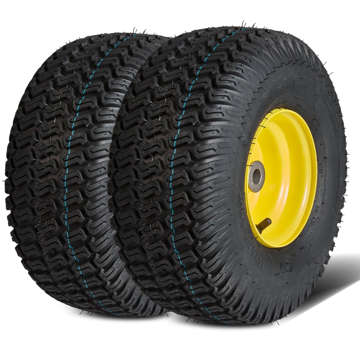 GCJLZPZLG15XMT2BOV0 15 x 6-6 in. Lawn Mower Tires Lawn Tractor Tires S-Turf Pneumatic Tires - 16 Piece - Pack of 2