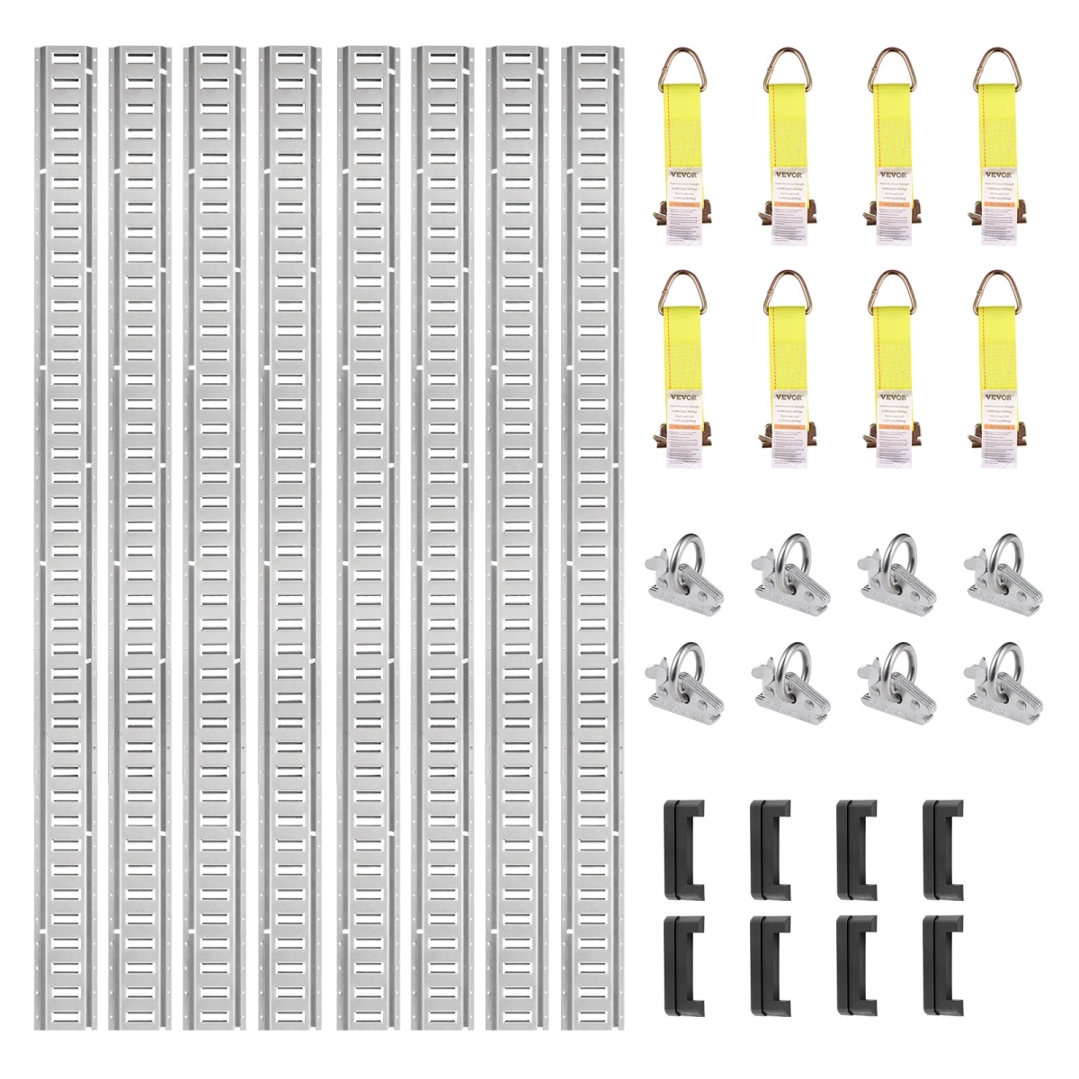 E Track Tie Down Rail Kit E Track Rails 24PCS 5' Enclosed Cargo Trailer, 24PK