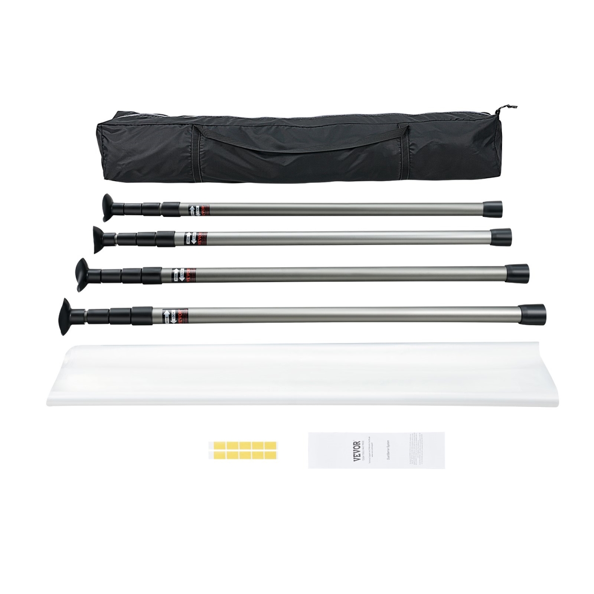FCPZ410FT12FTHW3HV0 Dust Barrier Poles 12 ft. with 4 Telescoping Poles Dust Barrier System