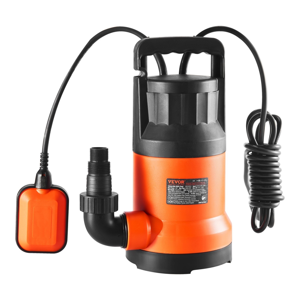 QSSZBSL10HP08XUGUV1 1 HP, 4000 GPH High Flow Utility Pump