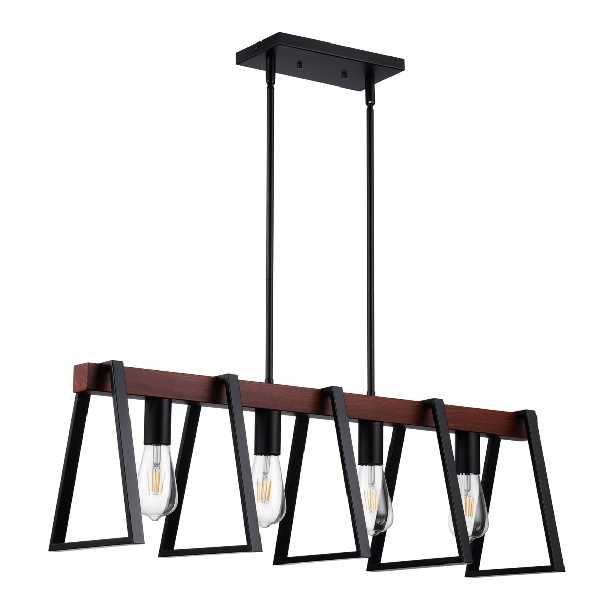 XXDTDJS2040YH5Y74V6 4-Light Kitchen Island Pendant Lights 60W Adjustable Dining Room Light E26
