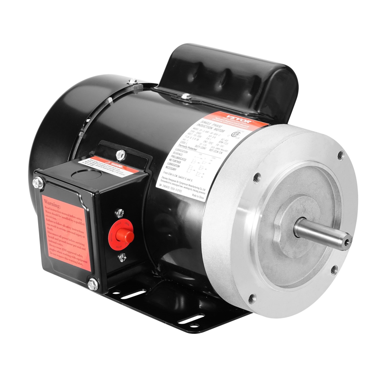 TYJLNEMADJ566BFI5V7 0.75 HP 1725 RPM Electric Motor -  Vevor