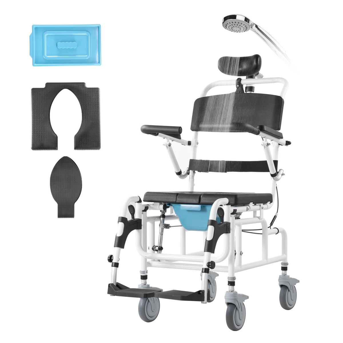 LYLYLHJ175IN6UTVJV0 Shower 17.5 in. Al Alloy Bathroom Wheelchair for Disabled Adult -  Vevor