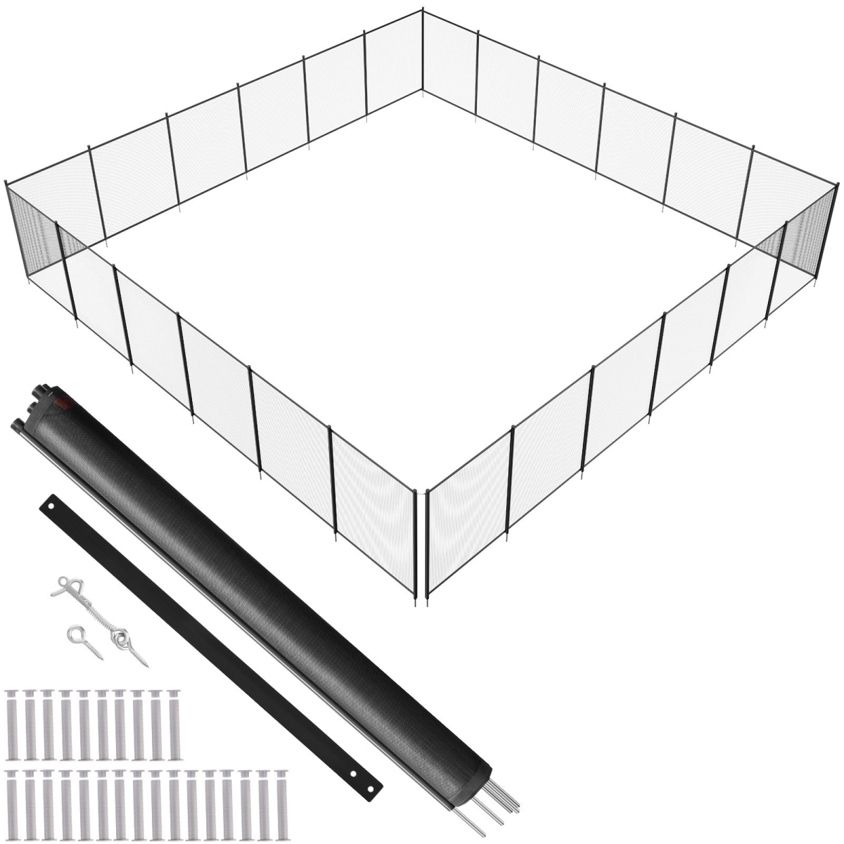 DXYCWL472FTH8LOXPV0 4 x 72 ft. Pool Fences for Inground Pools