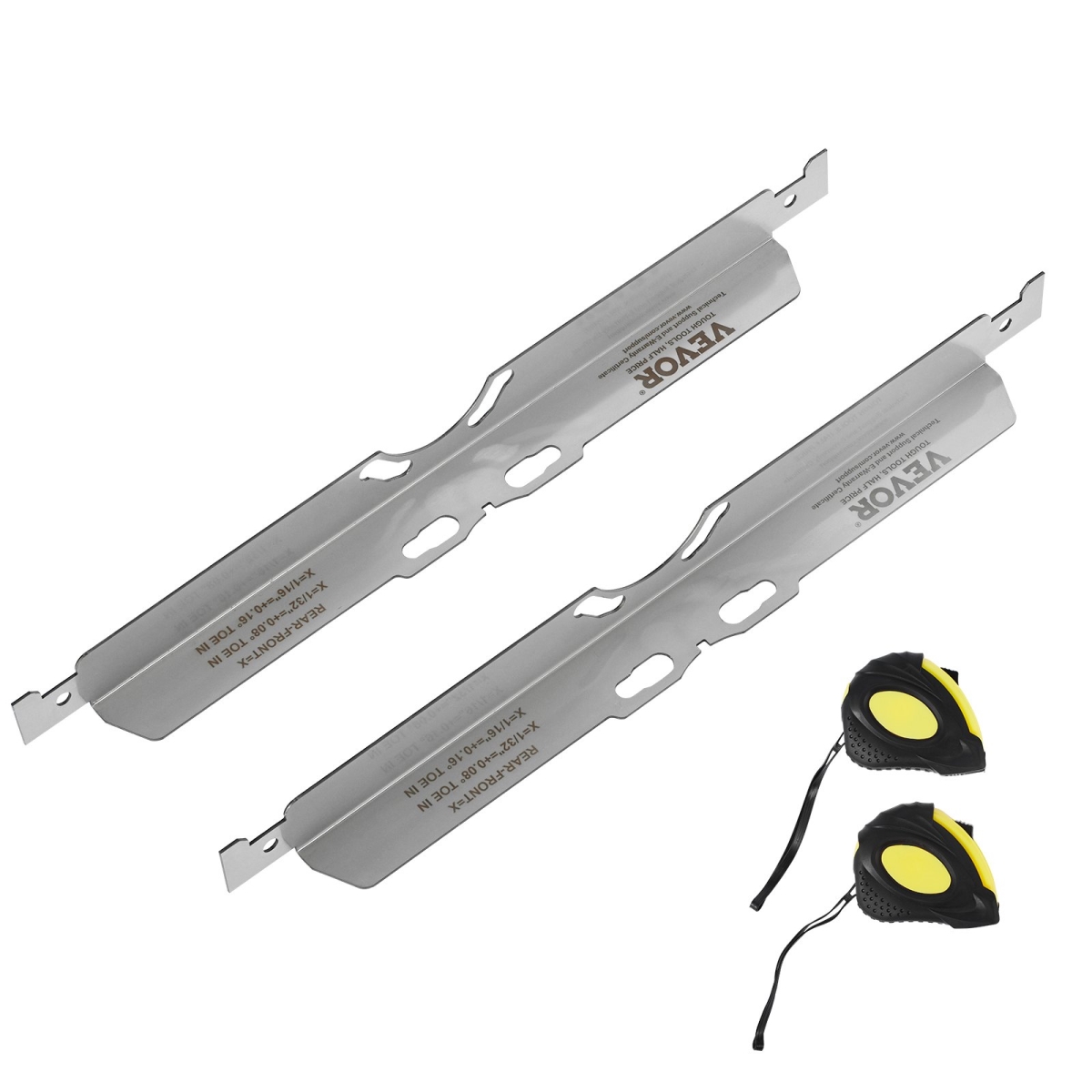CLDWJJBXG0WZJ67CWV0 Wheel Alignment Tool, Toe Alignment Toe Plates - Stainless Steel Wheel Alignment Tool Plate - Pack of 2