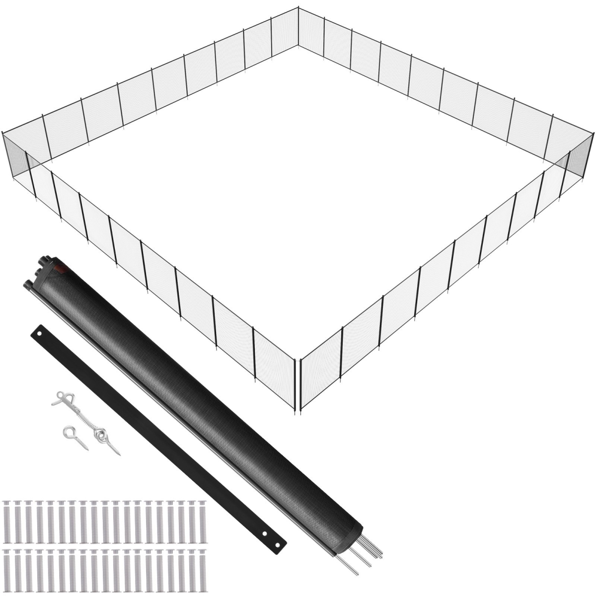 Pool Fence 4 x 108 FT Removable Pool Fences for Inground Pools Outdoor
