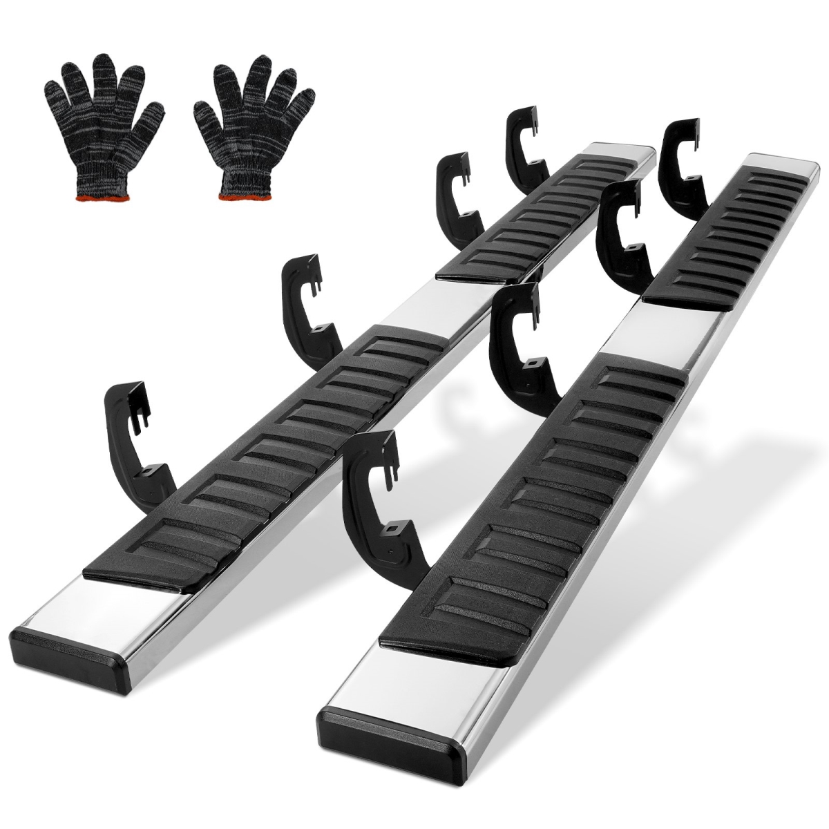 KCTJBZDS20075OZ3EV0 6 in. Running Boards for 2007-2018 Chevy Silverado - 2 Piece