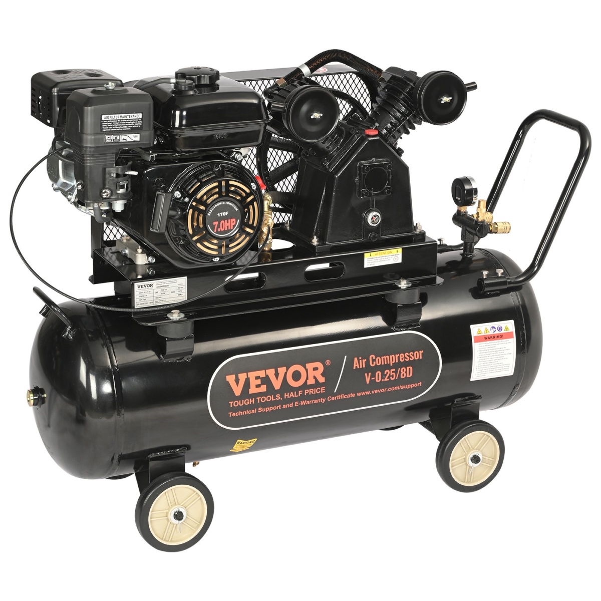 QYKYJ20JL0001U786V0 7 HP Gas Powered Air Compressor