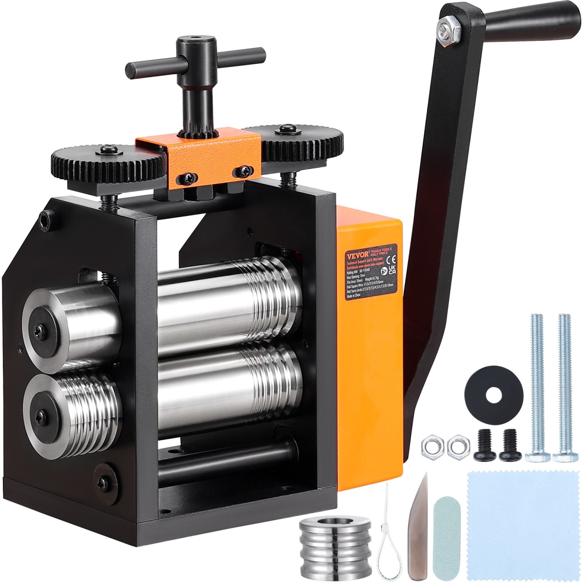 SHYYPJ3H10000SGWWV0 3-in-1 Multi-function Rolling Mill for 0.1-7mm Press Thickness for Metal Jewelry Making Sheet Square Wire Semicircle Pattern