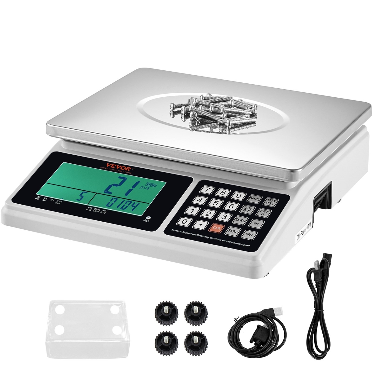 Picture of Vevor JSC05G30KGDFCBL86V1 30 kg x 1 g Industrial Counting Scale
