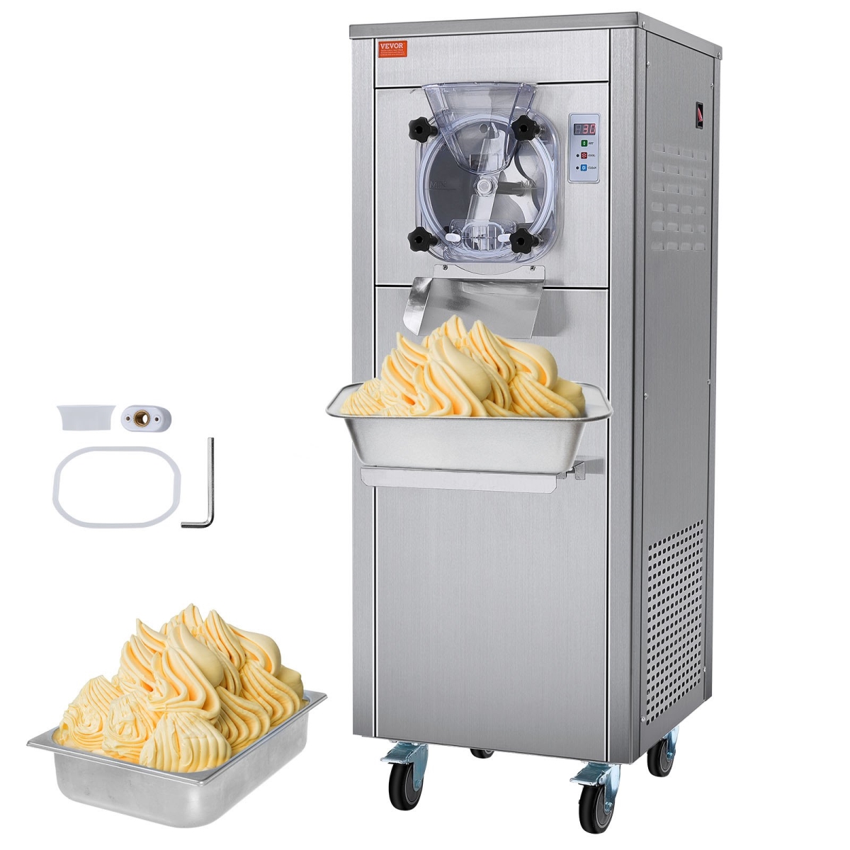 Picture of Vevor ZLSYBQLJDKWASNH70V1 18 Liter Commercial Ice Cream Machine