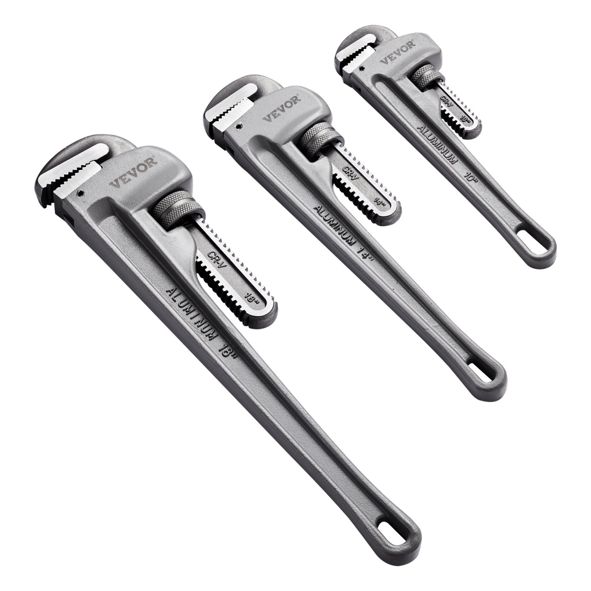GQBS101418IN6D4SMV0 Aluminum Pipe Wrench Set, 3 Piece