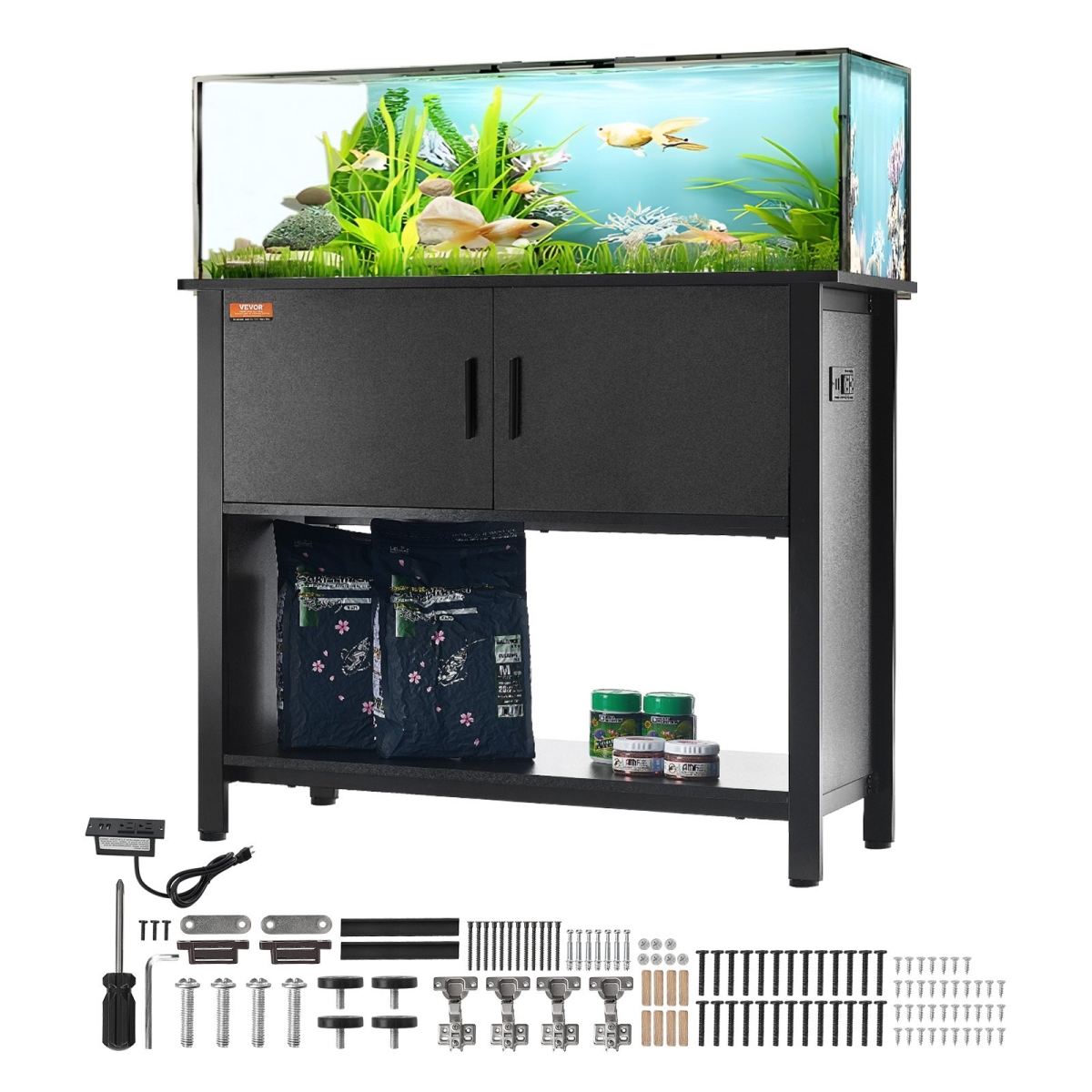 Picture of Vevor GMZSZXZJMBXG5B6RSV1 40 gal Fish Tank Stand&#44; Black
