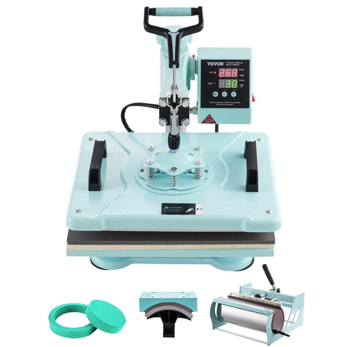 YTS30OZ121551W8DEV1 12 x 15 in. 5 in 1 Heat Press Machine, Green